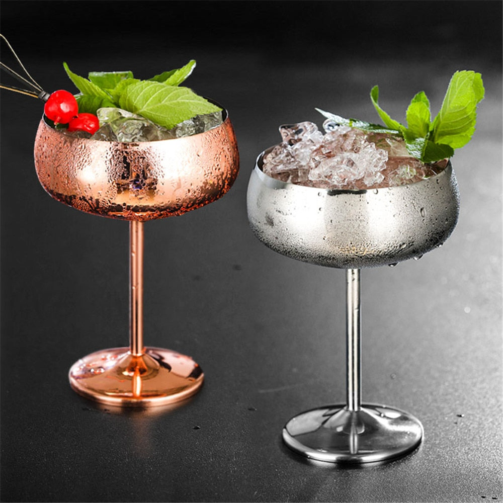 Stainless Steel Cocktail Glass